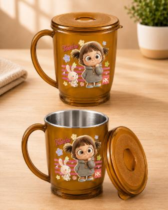 Printed Mug With Lid For kids 250 ml