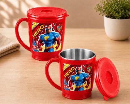 Printed Mug With Lid For kids 250 ml