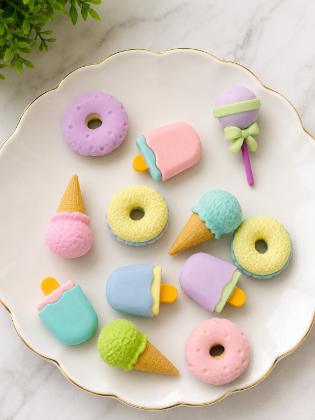 Fancy Ice Cream Erazer (Set of 3)