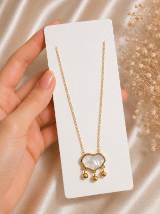 Anti Tarnish Pearl Pendant Necklace