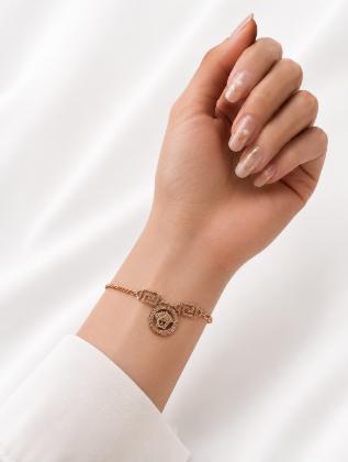 Rose Gold Medusa Charm Antitarnish Bracelet