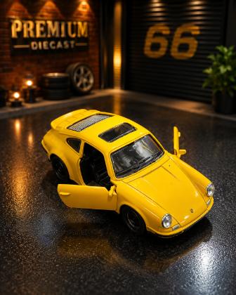 Yellow Classic Die Cast/ Metal toy Car