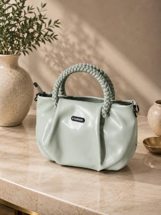 B Cherry Premium Braided Handle Bag