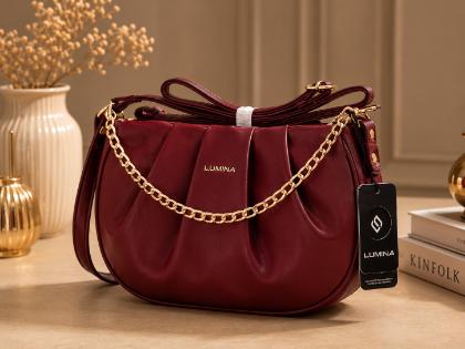 Lumina Luxe Crescent Sling Bag