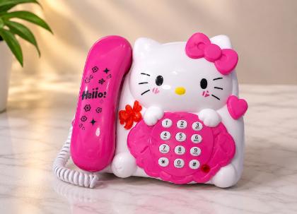 Cute Kitty Toy Telephone For Kids