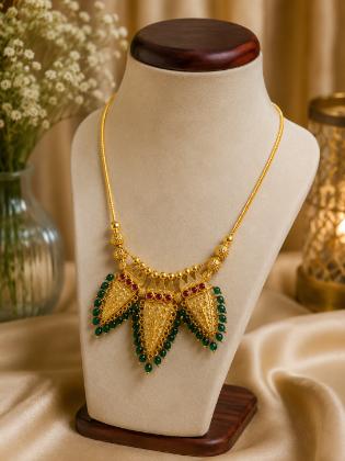 Triple Nettipattam Necklace - 6 Month Warranty